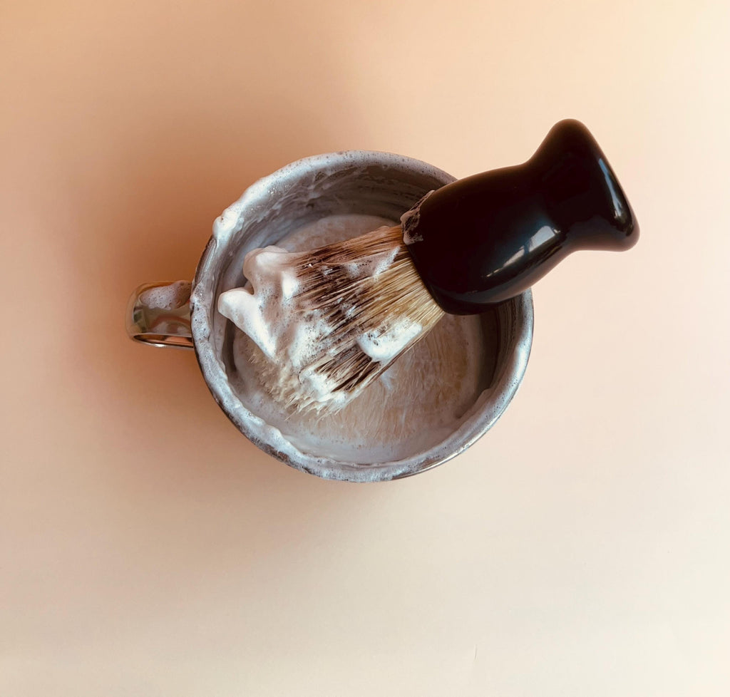 Handmade Moisturizing Shave Soap Set for Him Fathers Day Gift Idea Rustic Barber Shop Shave Disc With Bowl and Brush or Replacement pucks