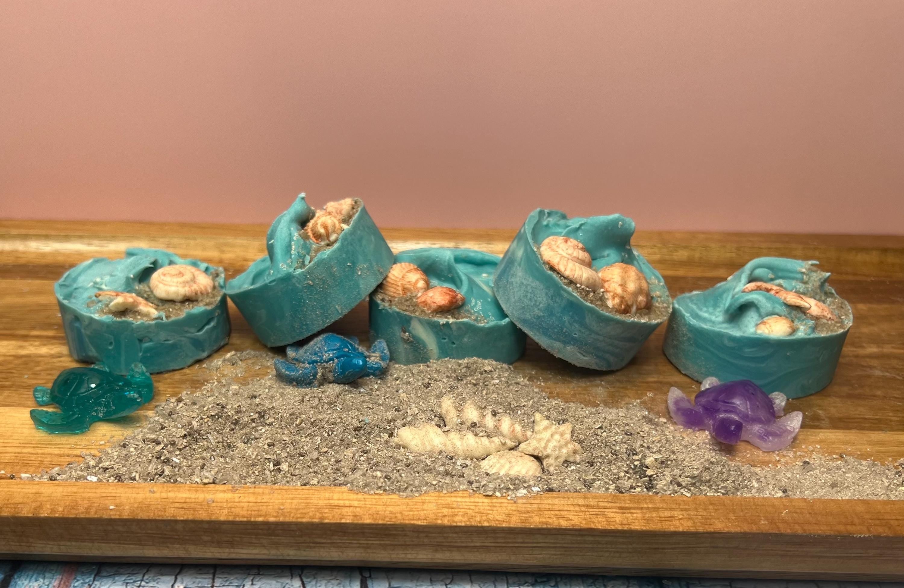 Guest Soaps  Handmade Soap made with Shea Butter and Kaolin Clay Guest Soaps Hand Soaps Moisturizing Soap Exfoliating Soap Bar<Set of>