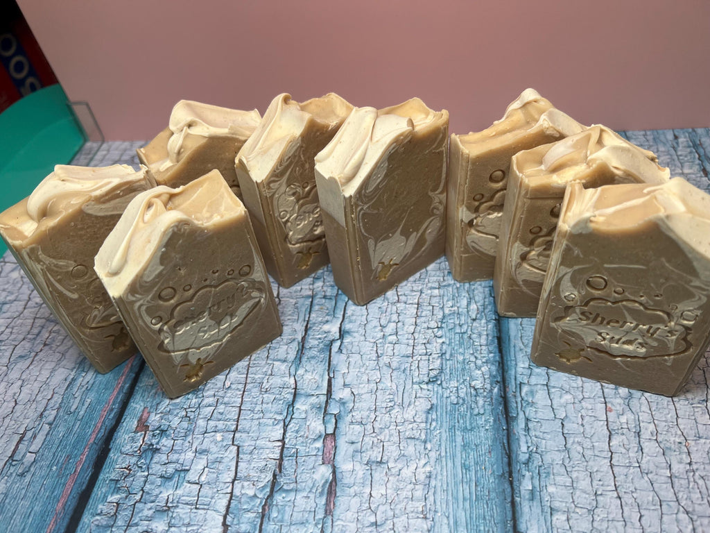 Oatmeal Milk and Honey Fragranced Handmade Exfoliating Soap Handmade Soap Moisturizing Soap Oatmeal Soap Face Bar Gentle Soap Face and Body