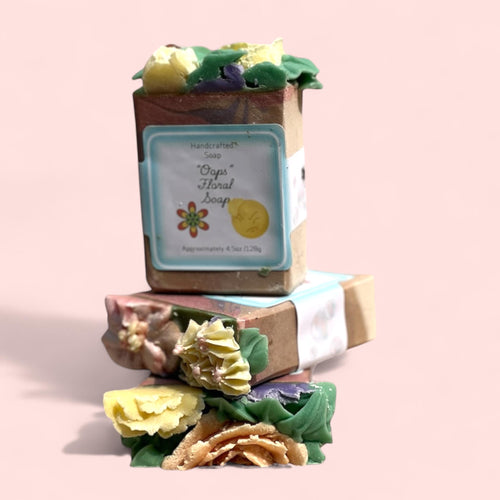 Floral Soap Handmade Vanilla and Lavender Vegan Soap for Face and Body Moisturizing Artisan Soap Gift for Her