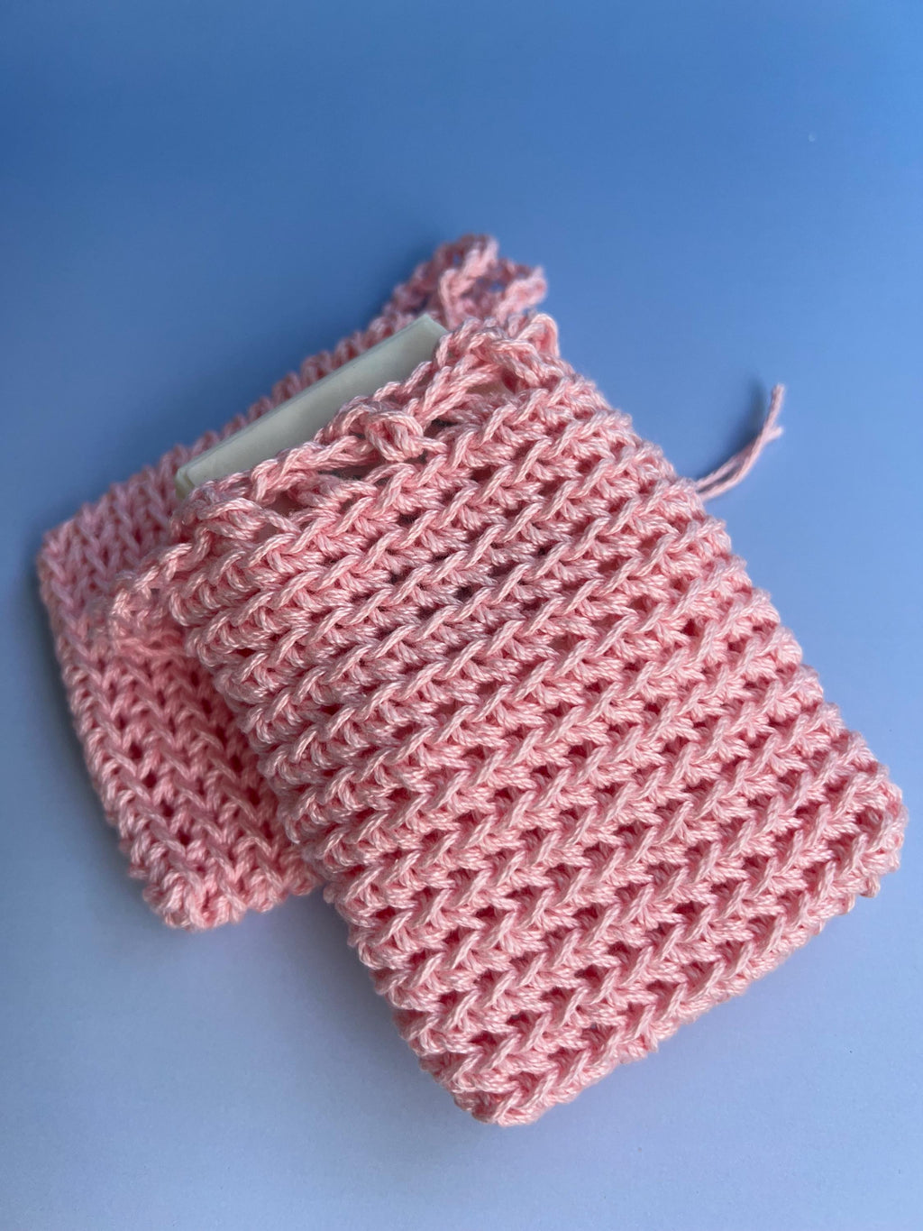 100 Percent Cotton Soap Saver Bag Handmade Soap Bag Soap Sock Hand Made Spa Gift EcoFriendly Reusable Bath Accessory 100% Cotton