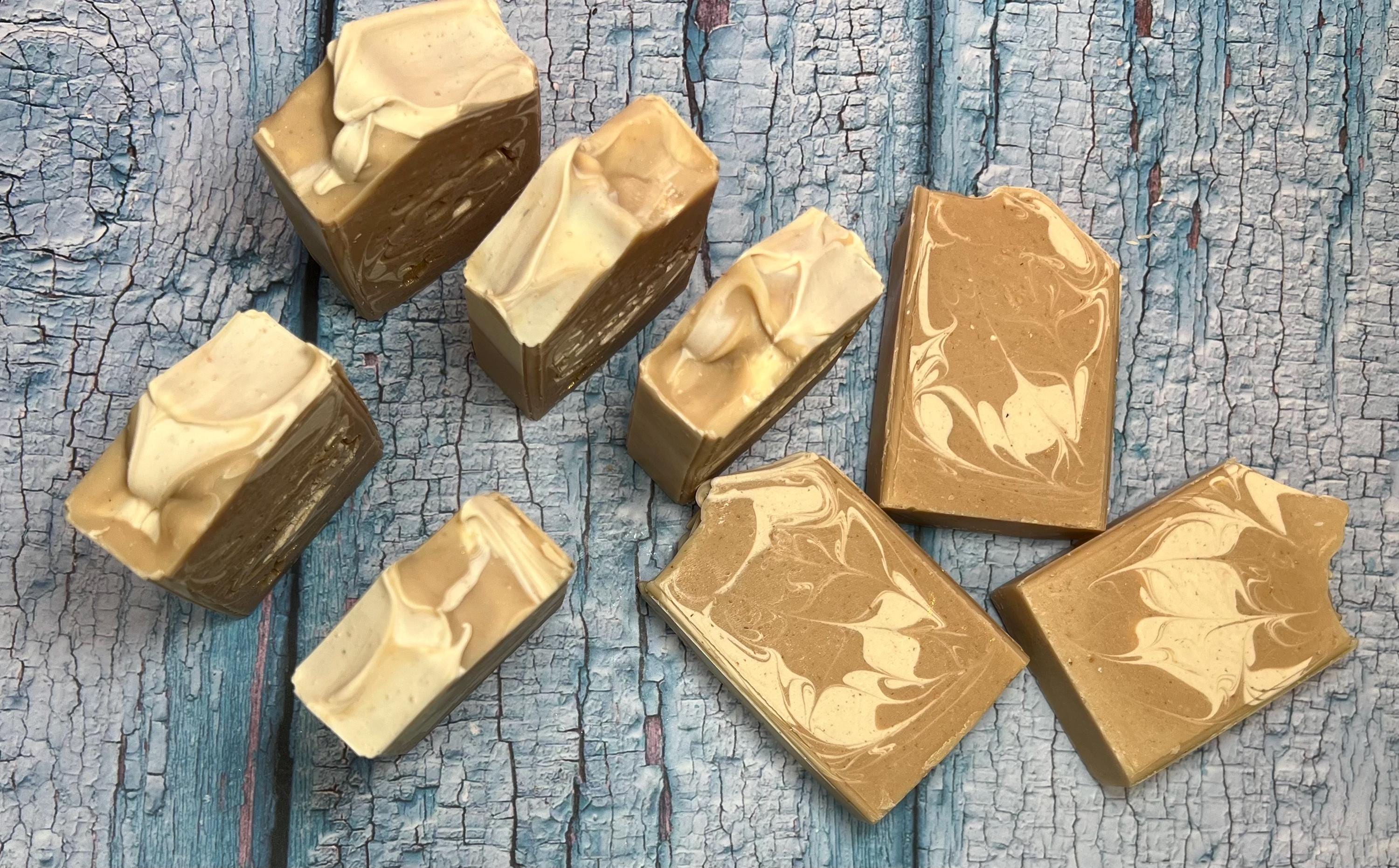 Oatmeal Milk and Honey Fragranced Handmade Exfoliating Soap Handmade Soap Moisturizing Soap Oatmeal Soap Face Bar Gentle Soap Face and Body