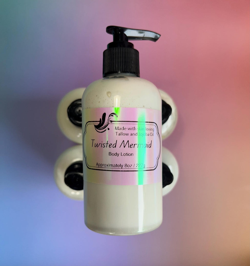 Organic Tallow Body Lotion Deep Hydration For Body and Face All Natural Skin Care for Her Chemical Free and Non Toxic
